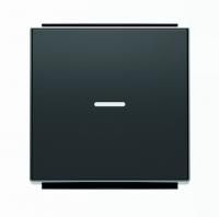 Клавиша для 1-клавишных выключателей/переключателей/кнопок с линзой подсветки, серия SKY, цвет чёрный бархат