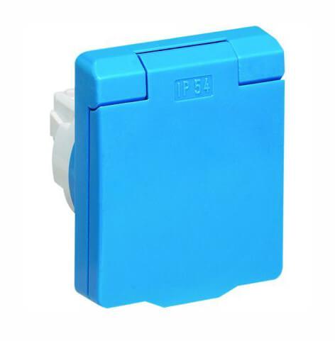 Розетка ABB Zenit с/з 16A 250V IP54 с крышкой винтовой зажим синий 2CLA328800A1701 Розетка ABB Zenit с/з 16A 250V IP54 с крышкой винтовой зажим синий 2CLA328800A1701