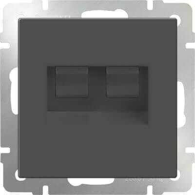 Розетка Werkel телефонная RJ-11 и Ethernet RJ-45 серо-коричневая WL07-RJ11+RJ45 4690389054105 Розетка Werkel телефонная RJ-11 и Ethernet RJ-45 серо-коричневая WL07-RJ11+RJ45 4690389054105