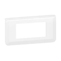 Рамка 4 модуля Legrand Mosaic белая 078814L 277814L