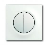 Клавиша для механизма 2-клавишных выключателей/переключателей/кнопок, impuls, белый бархат