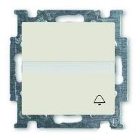 Выключатель кнопочный одноклавишный ABB Basic55 10A 250V Звонок chalet-белый 2CKA001413A1101