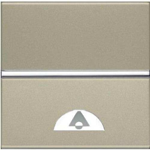 Выключатель кнопочный одноклавишный ABB Zenit 16A 250V Звонок шампань 2CLA220400N1901 Выключатель кнопочный одноклавишный ABB Zenit 16A 250V Звонок шампань 2CLA220400N1901