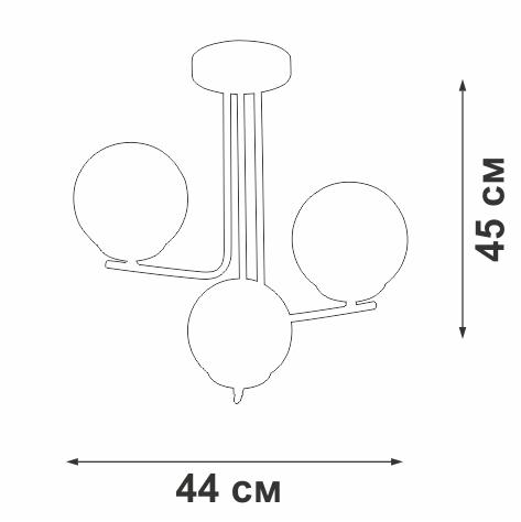 Потолочная люстра Vitaluce V4369-1/3PL Потолочная люстра Vitaluce V4369-1/3PL
