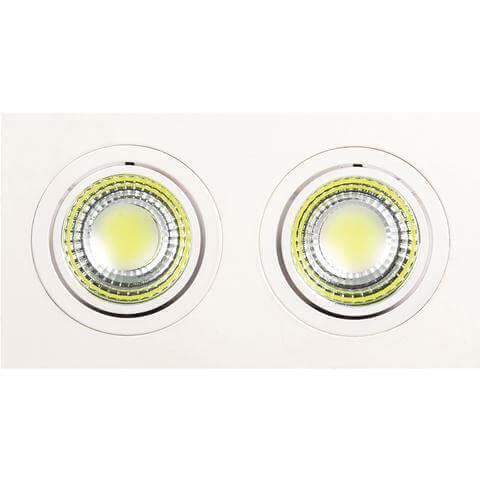 Встраиваемый светодиодный светильник Horoz Adriana 2X5W 2700К белый 016-021-0010 HRZ00000250 Встраиваемый светодиодный светильник Horoz Adriana 2X5W 2700К белый 016-021-0010 HRZ00000250