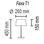 Настольная лампа TopDecor Fiora T1 19 04sat Настольная лампа TopDecor Fiora T1 19 04sat