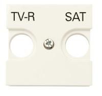 Накладка для TV-R-SAT розетки, 2-модульная, серия Zenit, цвет шампань