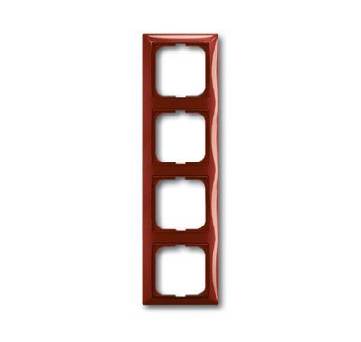 Рамка 4-постовая ABB Basic55 foyer-красный 2CKA001725A1519 Рамка 4-постовая ABB Basic55 foyer-красный 2CKA001725A1519