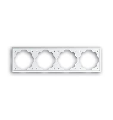 Рамка 4-постовая ABB Impuls альпийский белый 2CKA001754A4224 Рамка 4-постовая ABB Impuls альпийский белый 2CKA001754A4224