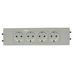 Розетка 4х2К+3 Legrand Mosaic 16А 250V белая 077434 Розетка 4х2К+3 Legrand Mosaic 16А 250V белая 077434