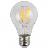 Лампа светодиодная филаментная ЭРА E27 7W 4000K прозрачная F-LED A60-7W-840-E27