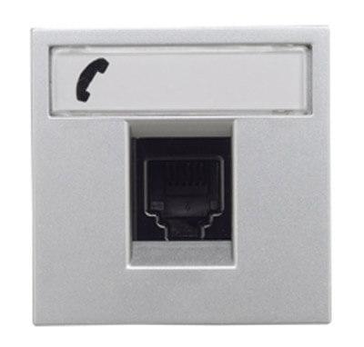 Розетка RJ12 ABB Zenit 3 кат серебро 2CLA221760N1301 Розетка RJ12 ABB Zenit 3 кат серебро 2CLA221760N1301