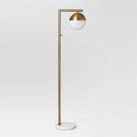 Торшер Geneva Single Glass Globe Floor Lamp By Imperiumloft