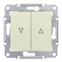 Выключатель для жалюзи злектрическая блокировка Schneider Electric Sedna SDN1300147