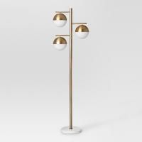 Торшер Geneva Glass Floor Lamp Triple By Imperiumloft