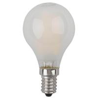 Лампа светодиодная филаментная ЭРА E14 5W 4000K матовая F-LED P45-5W-840-E14 frost