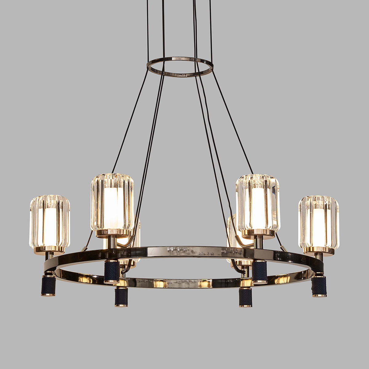 Люстра P0738-6A gold/black