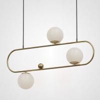 Подвесной Реечный Светильник Hoop L90 Латунь By Imperiumloft