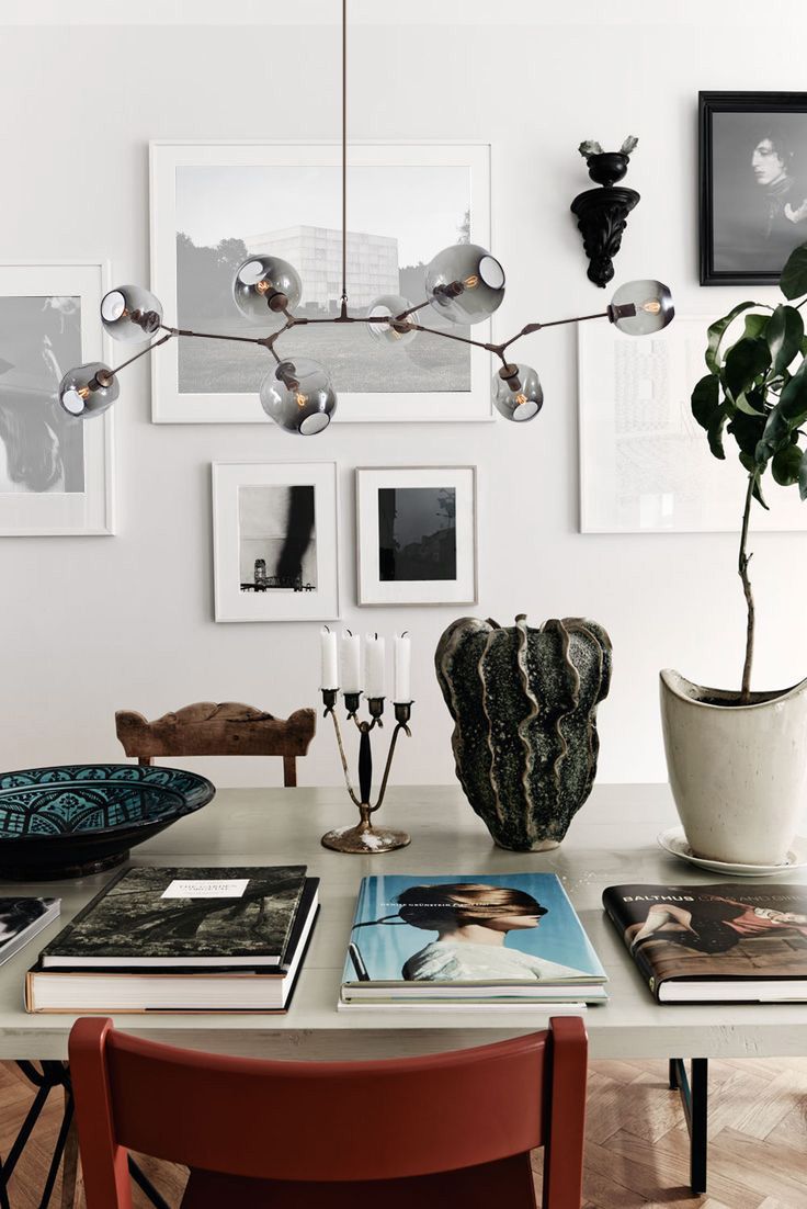 Люстра Bubble 8 brass/smoky