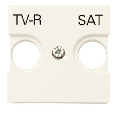 Накладка для TV-R-SAT розетки, 2-модульная, серия Zenit, цвет шампань Накладка для TV-R-SAT розетки, 2-модульная, серия Zenit, цвет шампань