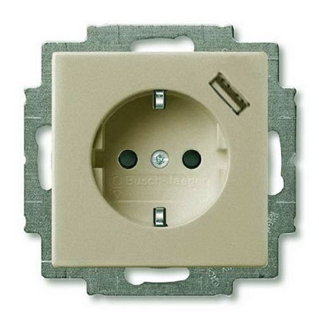 Розетка ABB Basic55 Schuko с/з 16A 250V со шторками USB безвинтовой зажим шампань 2CKA002011A6194 Розетка ABB Basic55 Schuko с/з 16A 250V со шторками USB безвинтовой зажим шампань 2CKA002011A6194