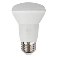 Лампа светодиодная ЭРА E27 8W 4000K матовая ECO LED R63-8W-840-E27