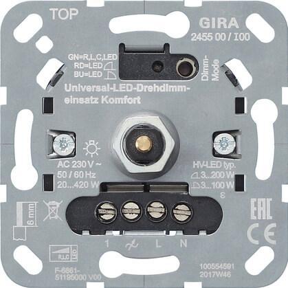 Диммер поворотный GiraSystem 3000 117600 Диммер поворотный GiraSystem 3000 117600