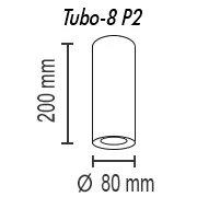 Потолочный светильник TopDecor Tubo8 P2 12 Потолочный светильник TopDecor Tubo8 P2 12