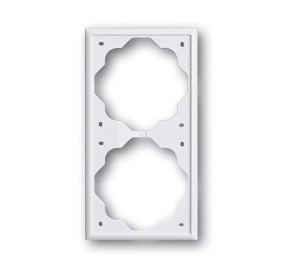 Рамка 2-постовая ABB Impuls альпийский белый 2CKA001754A4226 Рамка 2-постовая ABB Impuls альпийский белый 2CKA001754A4226