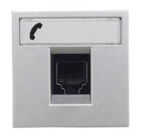 Розетка RJ12  ABB Zenit 3 кат серебро 2CLA221760N1301