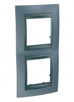 Рамка 2-постовая вертикальная Schneider Electric Unica Top MGU66.004V.297