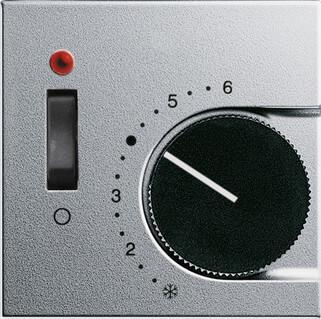 Лицевая панель Gira System 55 термостата теплого пола алюминий 149226 Лицевая панель Gira System 55 термостата теплого пола алюминий 149226