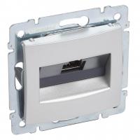 Розетка компьютерная RJ45 Legrand Valena STP10 GIGA алюминий 770272