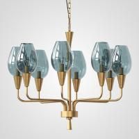 Подвесная Дизайнерская Люстра Viola 8 Синий By Imperiumloft