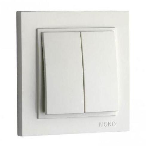 Выключатель Mono Electric Despina двухклавишный жемчуг 102-252525-102 Выключатель Mono Electric Despina двухклавишный жемчуг 102-252525-102
