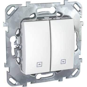 Выключатель двухклавишный для жалюзи Schneider Electric Unica MGU5.208.18ZD Выключатель двухклавишный для жалюзи Schneider Electric Unica MGU5.208.18ZD