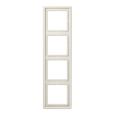 Рамка 4-постовая Jung LS 990 бежевая LS984W Рамка 4-постовая Jung LS 990 бежевая LS984W