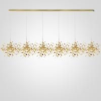 Люстра Tezani Argent Suspension Linear Gold 6L 210 By Imperiumloft