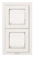 Рамка монтажная ITA 2-постовая ABB Zenit IP55 белый 2CLA327200N1101