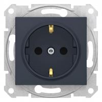 Розетка Schneider Electric Sedna с з/к со шторками 16A 250V SDN3001770