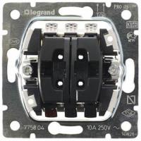 Выключатель двухклавишный Legrand Galea Life 10A 250V управления жалюзи 775804