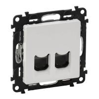 Информационная розетка RJ45 двойная Legrand Valena Life 5 кат UTP белая 753441