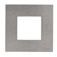 Рамка 1-постовая ABB Zenit сталь 2CLA227100N4001