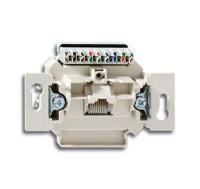 Розетка компьютерная RJ45 ABB BJE 8 полюсов 6e кат серый 2CKA000230A0399