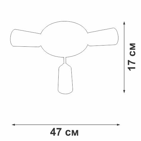 Потолочная люстра Vitaluce V3762-0/3PL Потолочная люстра Vitaluce V3762-0/3PL