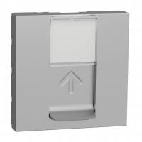 Лицевая панель RJ45 одиночная без коннектора Schneider Electric Unica Modular NU941130