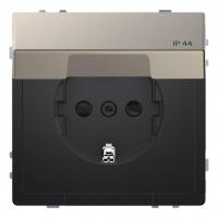 Розетка Schneider Electric Merten D-Life 16A с/з и крышкой MTN2314-6050