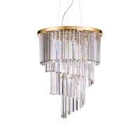 Подвесная люстра Ideal Lux Carlton SP12 Oro 213521 Подвесная люстра Ideal Lux Carlton SP12 Oro 213521