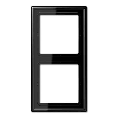 Рамка 2-постовая Jung LS 990 черная LS982SW Рамка 2-постовая Jung LS 990 черная LS982SW