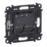 Информационная розетка RJ45 двойная Legrand Valena Мех In Matic Life 6 кат UTP 753043
